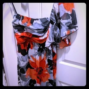 Long Chiffon Spring Summer One Shoulder fancy dres